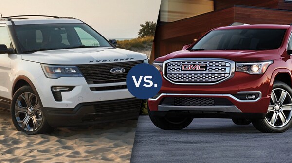 Comparison: 2018 Ford Explorer vs 2018 GMC Acadia