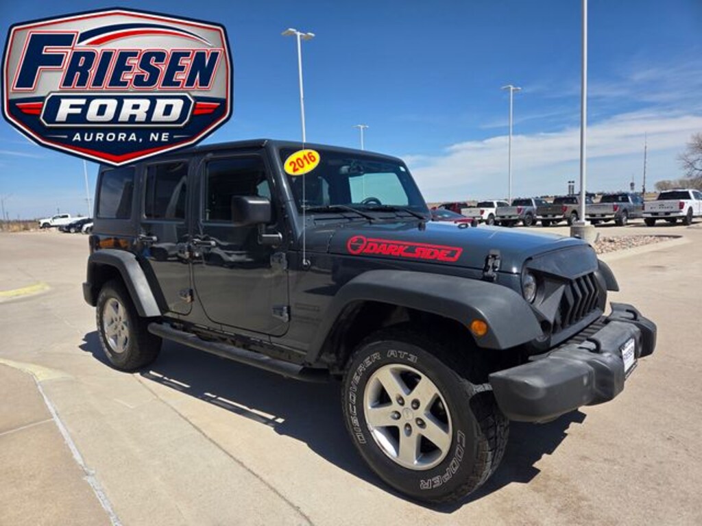 Used 2016 Jeep Wrangler JK Unlimited Sport 4X4 SUV