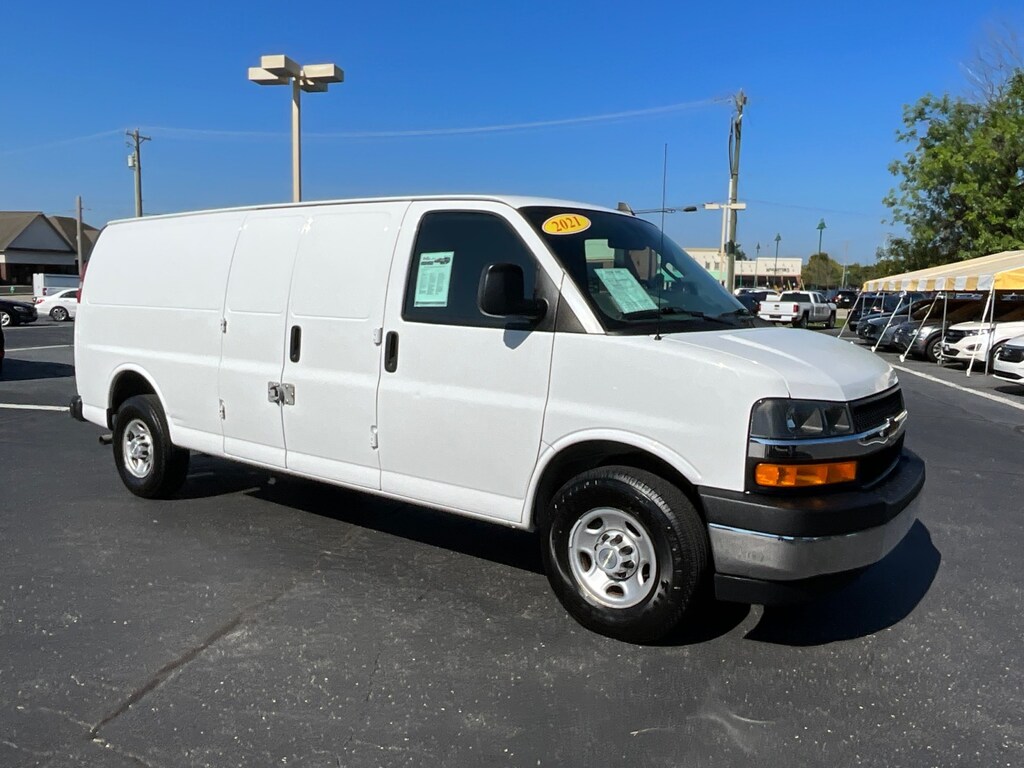 Used 2021 Chevrolet Express 3500 Work Van Van Extended Cargo Van