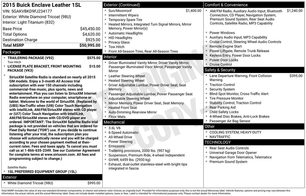 2015 Buick Enclave Leather's photo