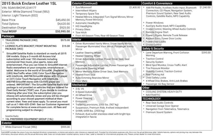 2015 Buick Enclave Leather SUV