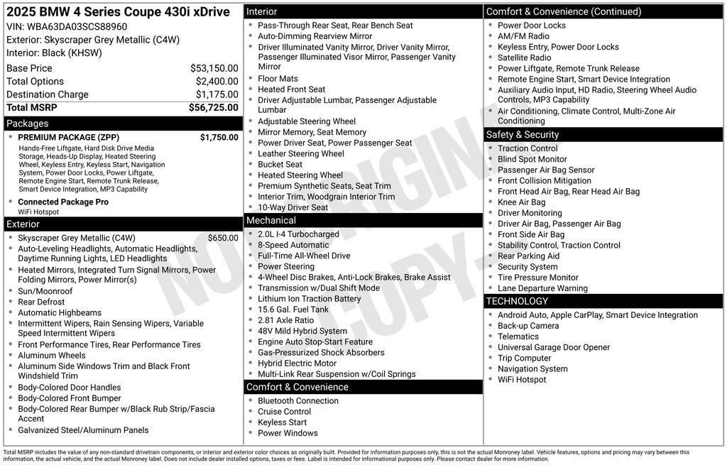 Used 2025 BMW 430i xDrive Coupe