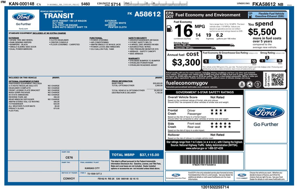 2015 Ford Transit's photo