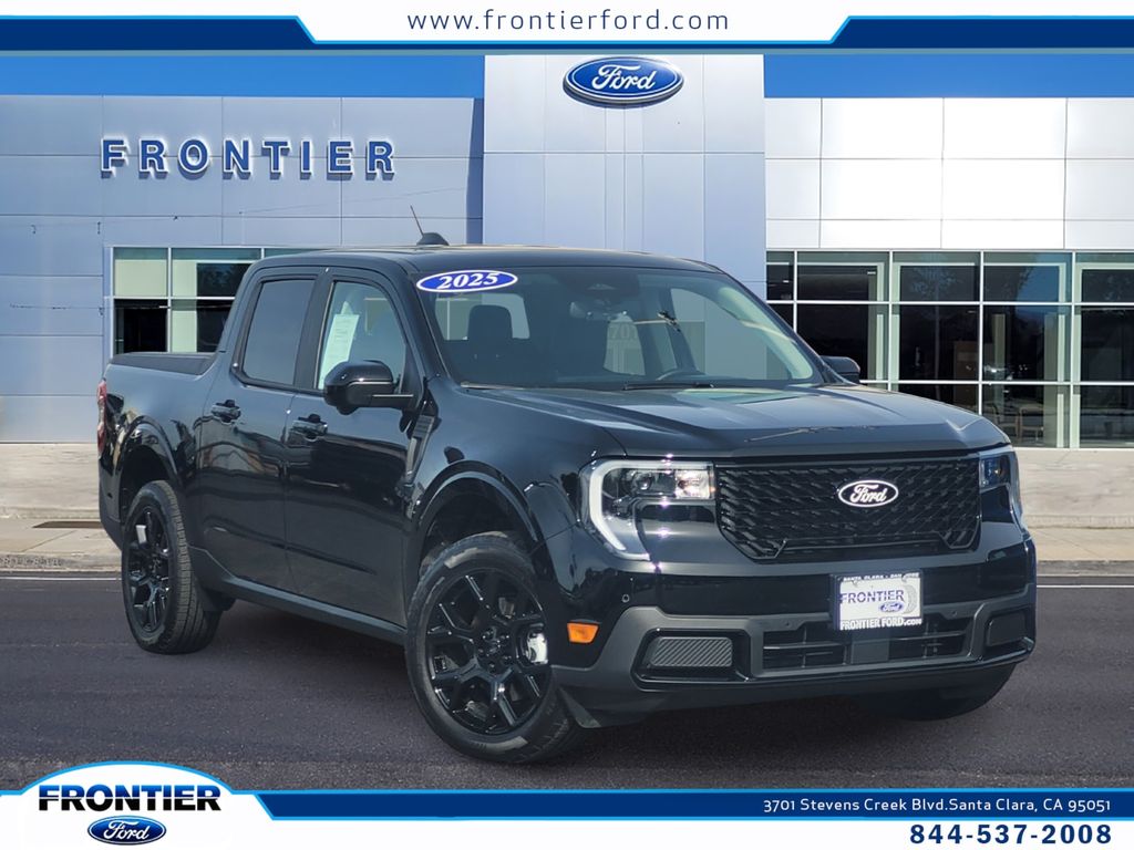 Shadow Black 2025 Ford Maverick Lariat SuperCrew AWD Pickup Truck All-Wheel Drive Continuously Variable Transmission