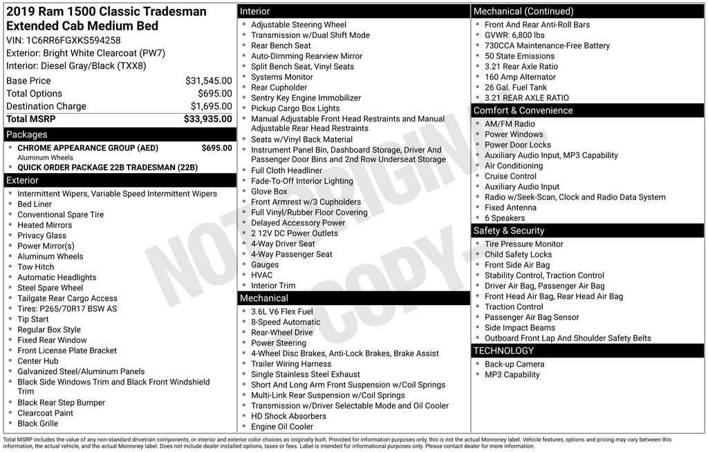 2019 RAM 1500 Classic Tradesman Quad Cab 6'4's photo