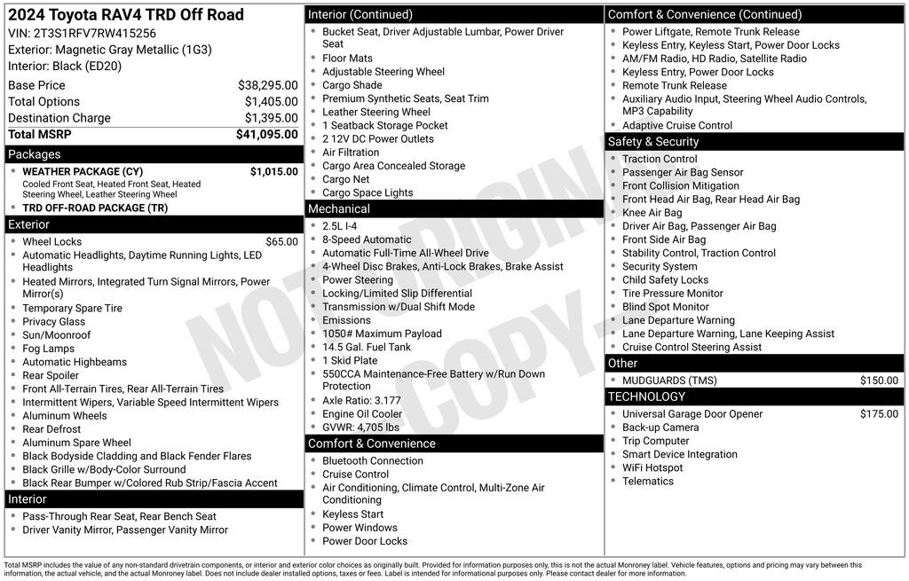 Used 2024 Toyota RAV4 TRD Off Road SUV