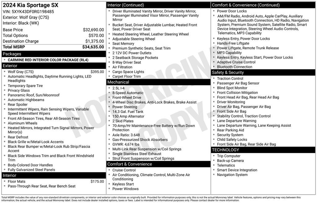 Used 2024 Kia Sportage SX SUV