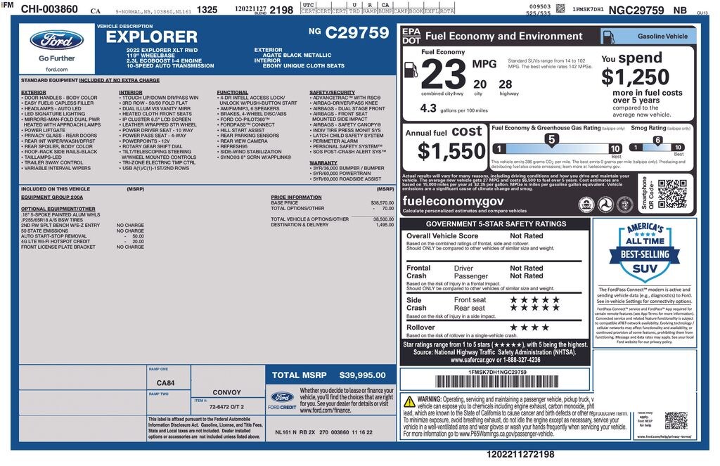 Used 2022 Ford Explorer XLT SUV