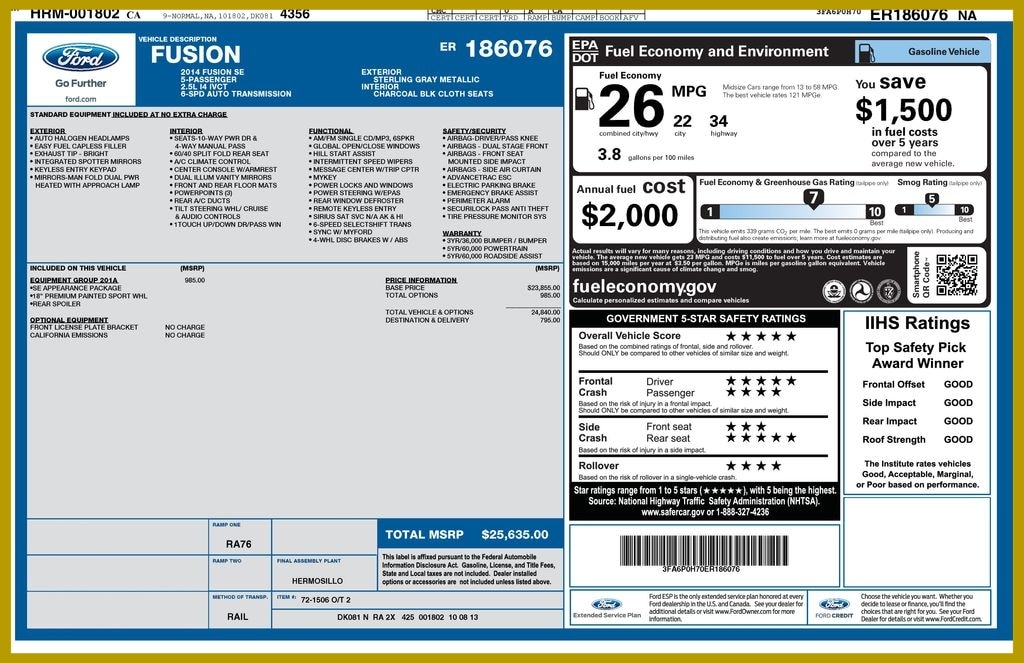2014 Ford Fusion