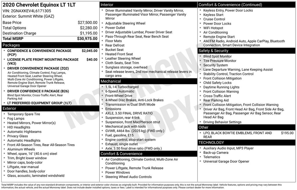 2020 Chevrolet Equinox LT