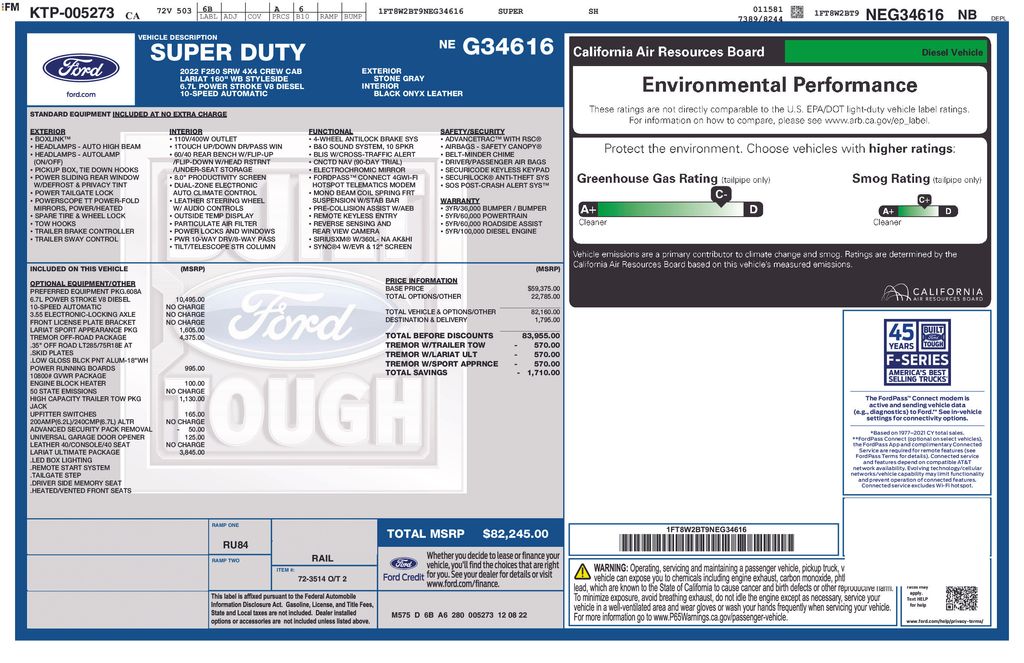 2022 Ford F-250 Lariat 4x4 Crew Cab 6-3/4' Box's photo