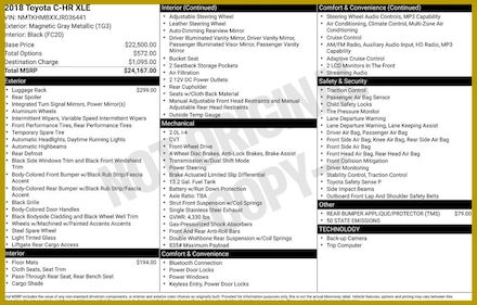 2018 Toyota C-HR XLE SUV