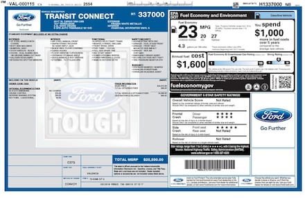 2017 Ford Transit Connect XL Van