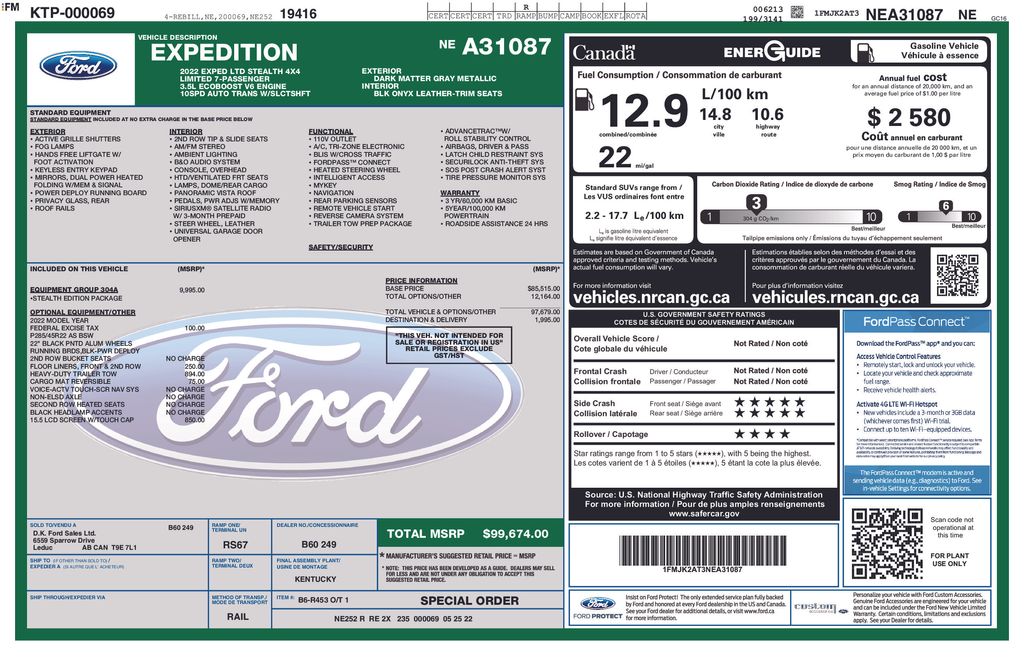 2022 Ford Expedition Limited's photo