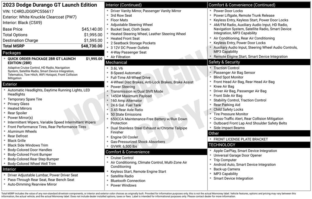 Used 2023 Dodge Durango GT SUV