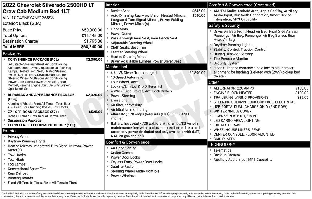 Used 2022 Chevrolet Silverado 2500 HD LT Truck Crew Cab