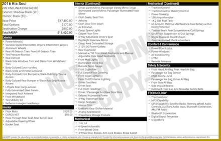 2016 Kia Soul Base FWD Hatchback