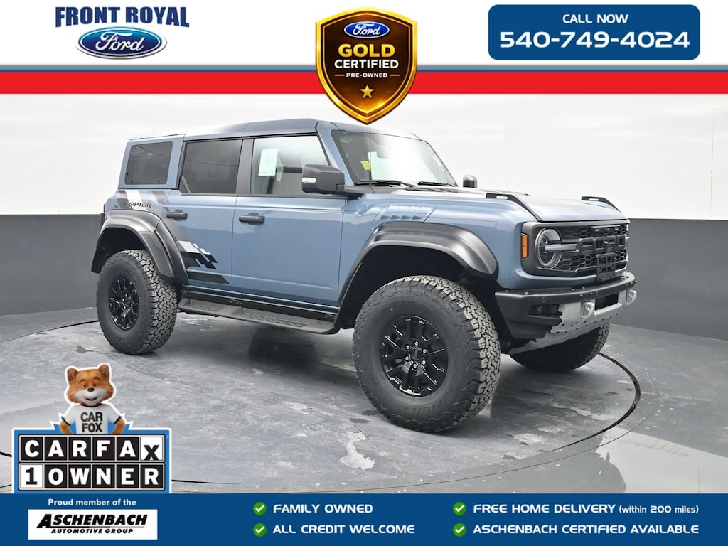 Certified 2025 Ford Bronco Raptor SUV