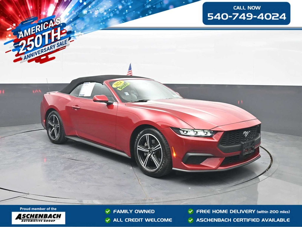 Certified 2024 Ford Mustang Ecoboost Premium Convertible