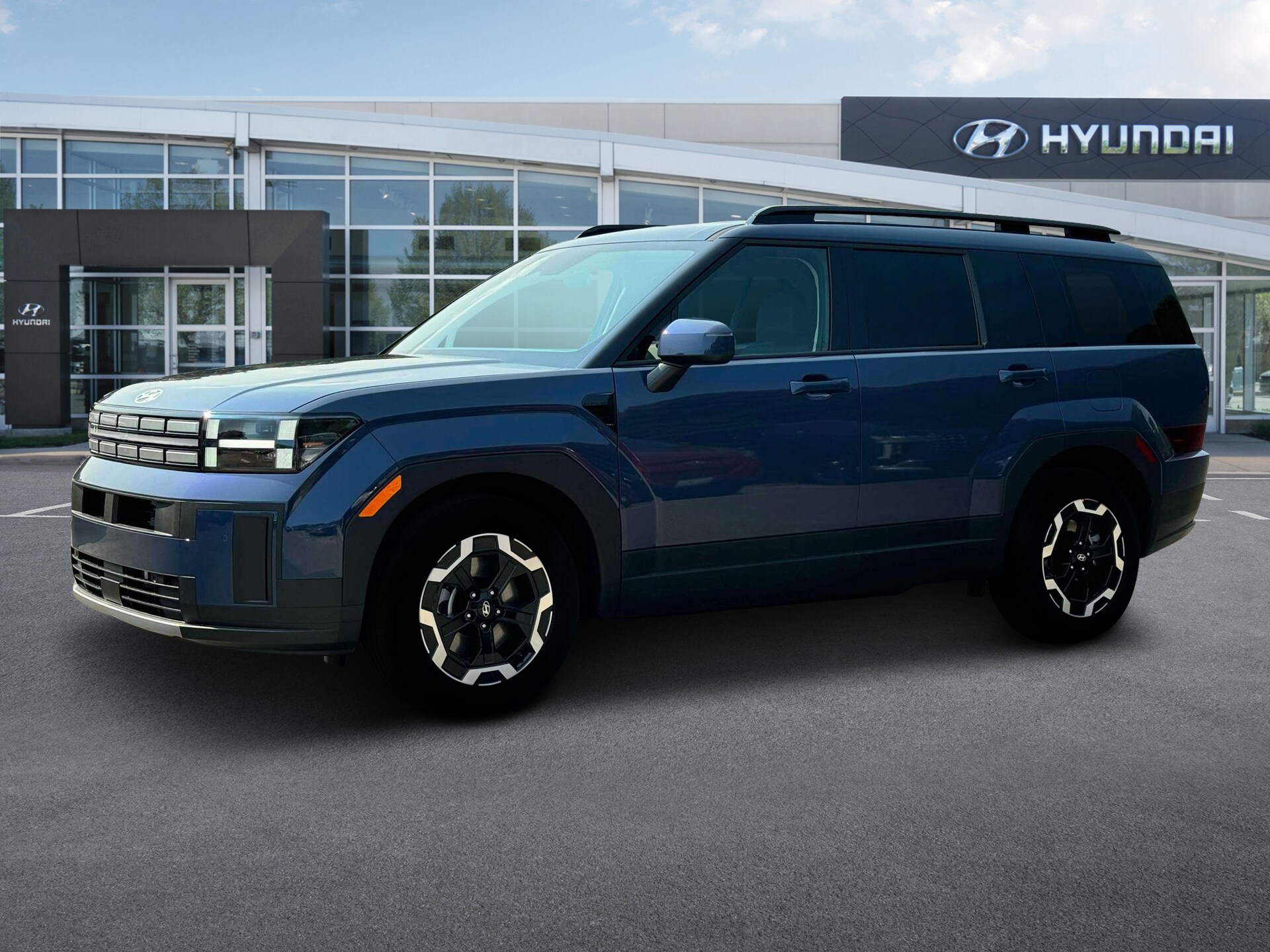 New 2025 Hyundai Santa Fe SUV SEL AWD Atlantis Blue For Sale