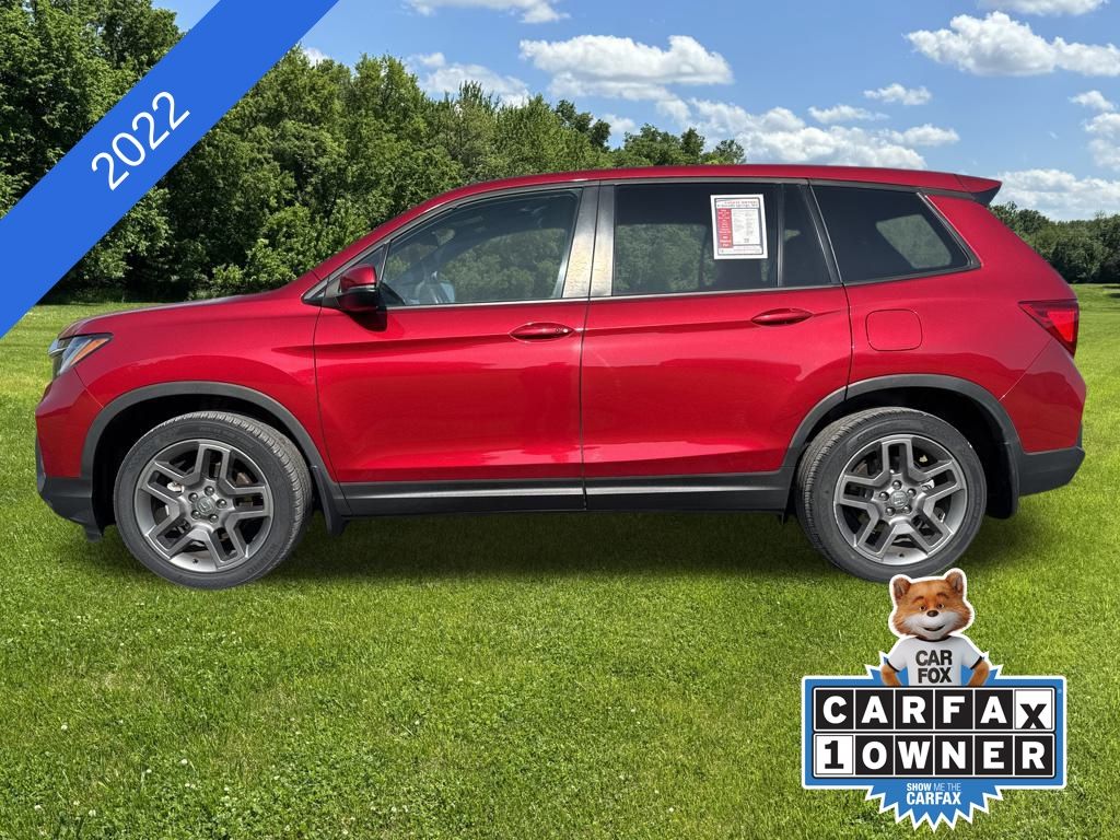 Used 2022 Honda Passport EX-L with VIN 5FNYF7H57NB002959 for sale in Kansas City