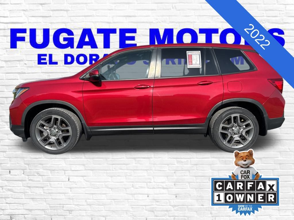 Used 2022 Honda Passport EX-L with VIN 5FNYF7H57NB002959 for sale in Kansas City