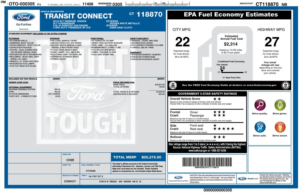 2012 Ford Transit Connect