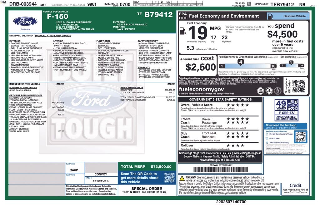 New 2026 Ford F-150 King Ranch Truck