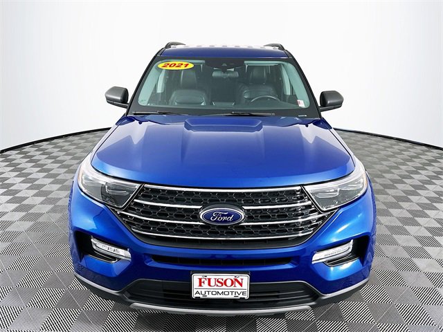 Used 2021 Ford Explorer XLT with VIN 1FMSK8DH9MGA70350 for sale in Terre Haute, IN