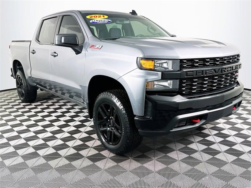 Used 2021 Chevrolet Silverado 1500 Custom Trail Boss Truck Crew Cab