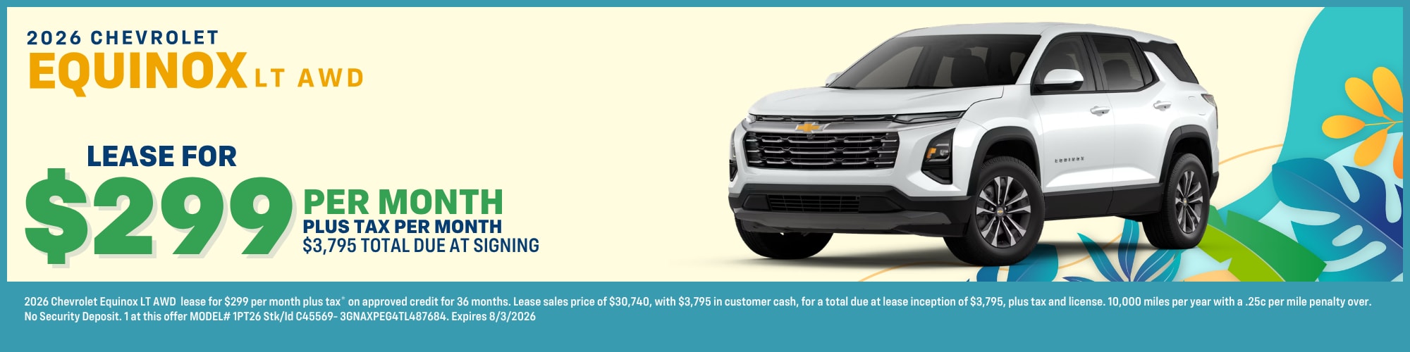 2026 Equinox LT Lease Offer