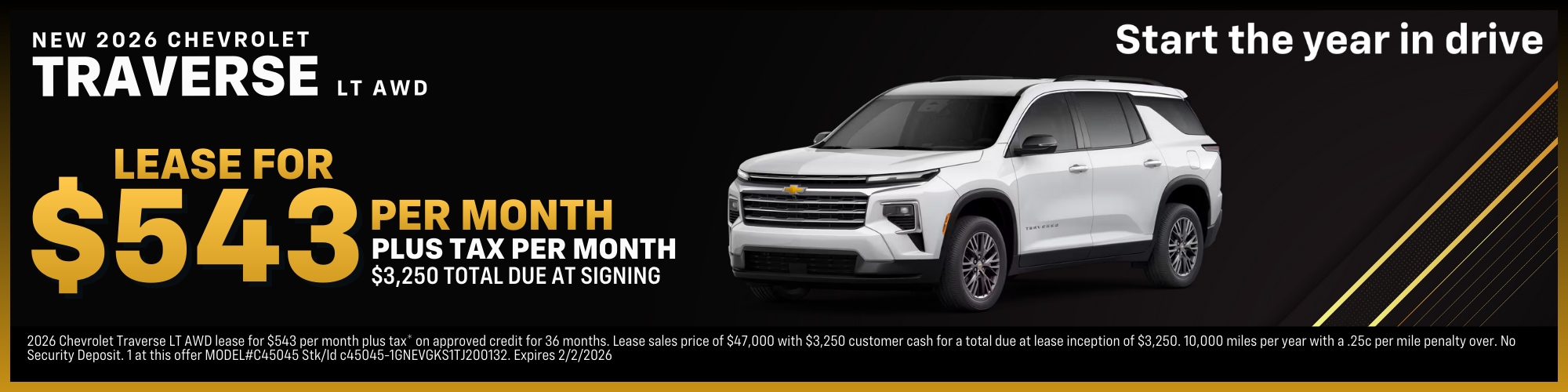 Chevrolet Traverse offer