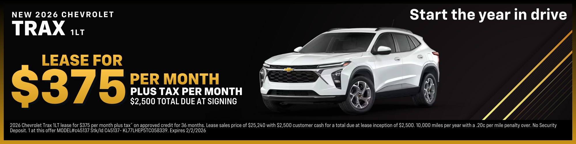 Chevrolet Trax offer