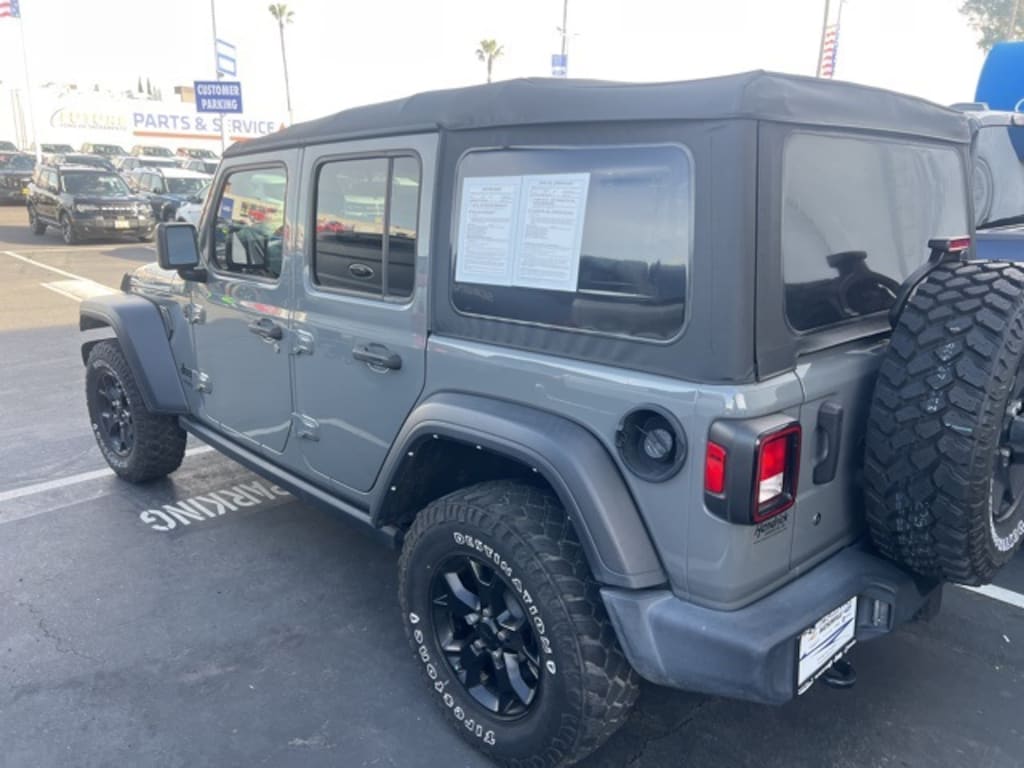 Used 2021 Jeep Wrangler Unlimited Willys w/Cust Prefer Package & Hitch SUV