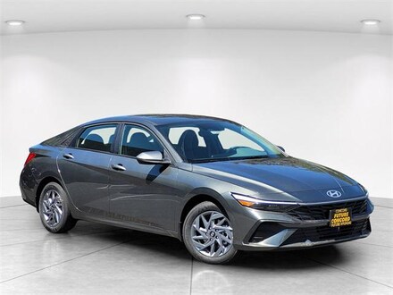 2025 Hyundai Elantra Hybrid Blue Sedan