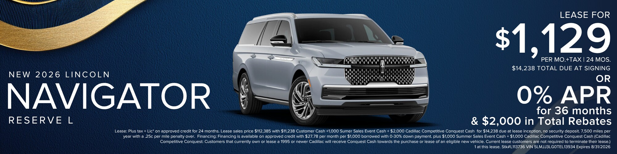 2026 Lincoln Navigator Reserve L