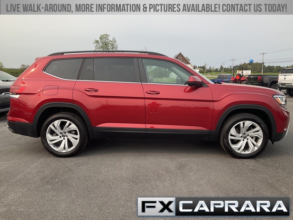 Used 2022 Volkswagen Atlas SE w/Tech with VIN 1V2HR2CA8NC544100 for sale in Alexandria Bay, NY