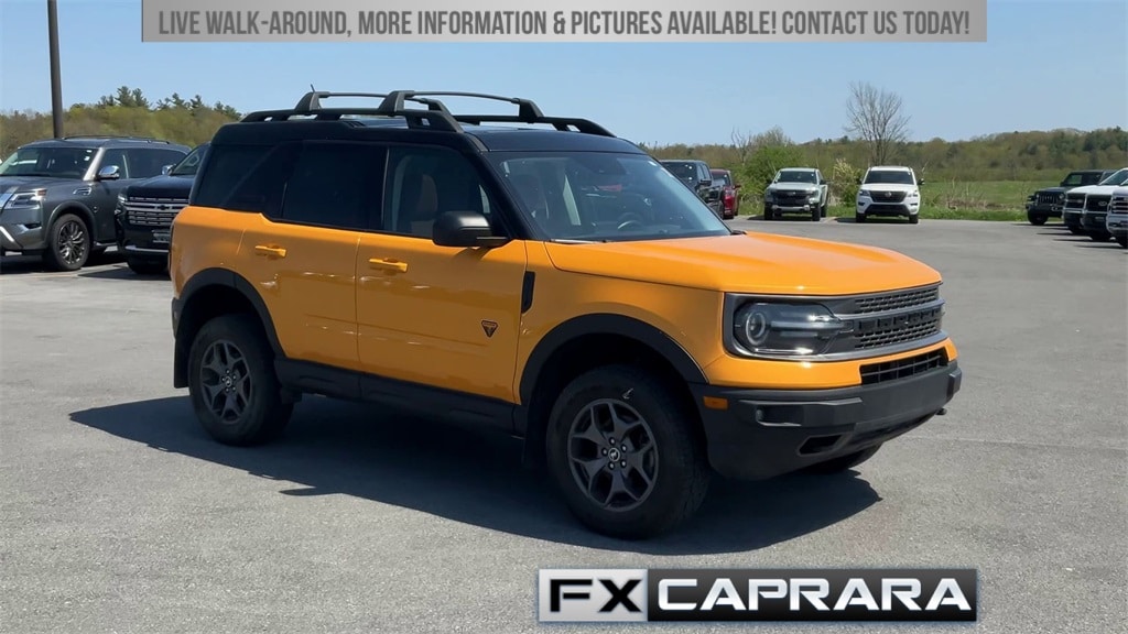Used 2022 Ford Bronco Sport Badlands with VIN 3FMCR9D93NRD32887 for sale in Alexandria Bay, NY