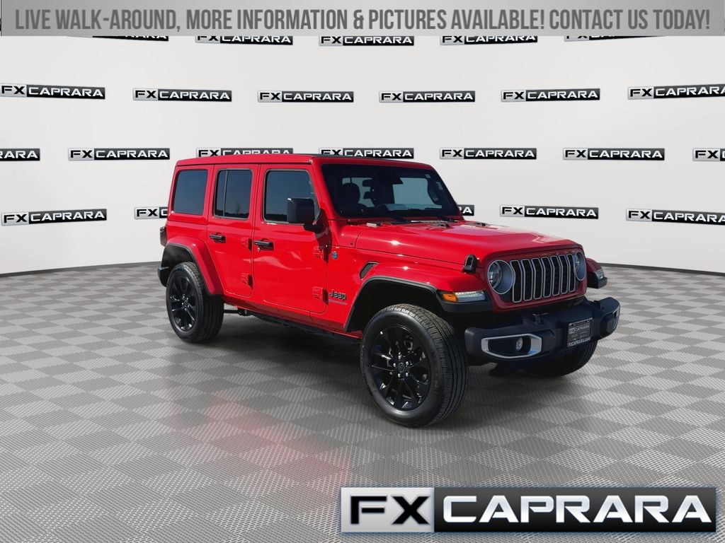 Used 2025 Jeep Wrangler 4xe Sahara 4XE with VIN 1C4RJXP66SW600237 for sale in Alexandria Bay, NY
