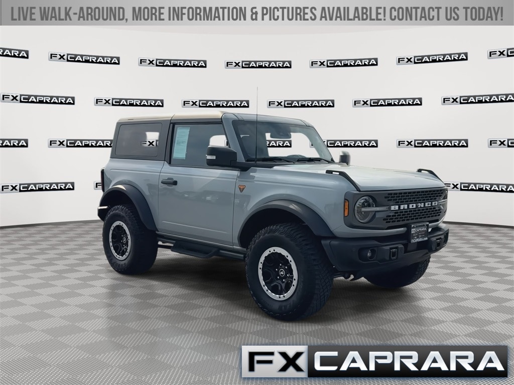 Used 2023 Ford Bronco 2-Door Badlands with VIN 1FMDE5CP5PLB75888 for sale in Alexandria Bay, NY