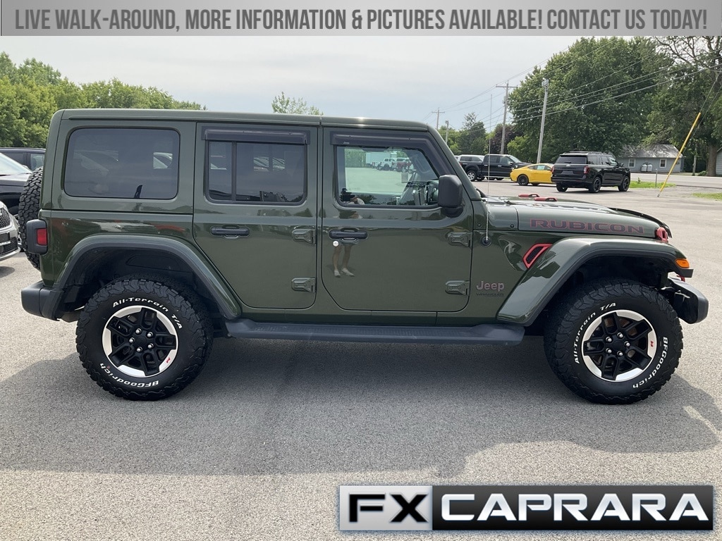 Used 2021 Jeep Wrangler Unlimited Rubicon with VIN 1C4JJXFM7MW587045 for sale in Ogdensburg, NY