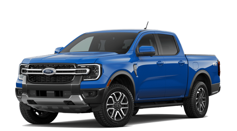 Blue Metallic 2026 Ford Ranger Pickup Truck Four-Wheel Drive Automatic
