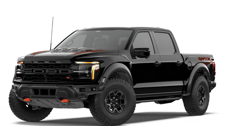Agate Black Metallic 2026 Ford F-150 Raptor SuperCrew 4WD Pickup Truck Four-Wheel Drive Automatic
