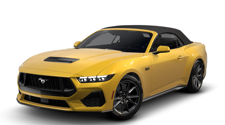 mustang 2022 convertible yellow
