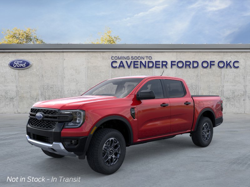 Ruby Red Metallic Tinted Clearcoat 2026 Ford Ranger XLT SuperCrew 4WD Pickup Truck Four-Wheel Drive Automatic