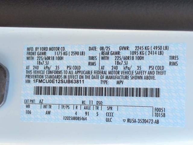 new 2025 Ford Escape car, priced at $42,420