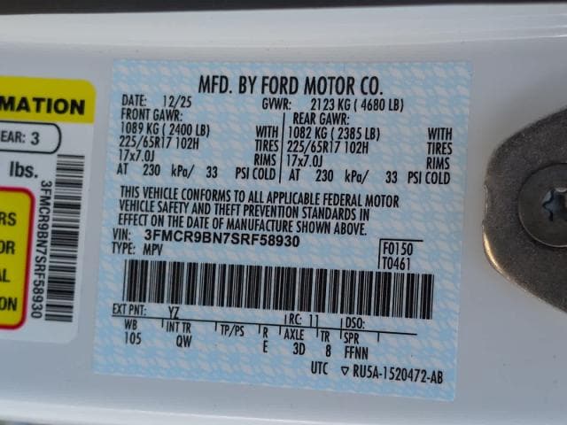 new 2025 Ford Bronco Sport car, priced at $34,738