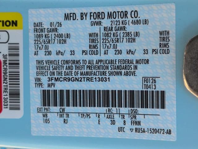 new 2026 Ford Bronco Sport car, priced at $38,465