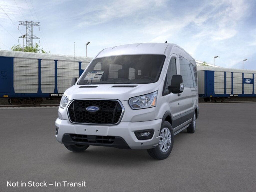 New 2025 Ford Transit Commercial Passenger Van XLT Wagon Medium Roof Van