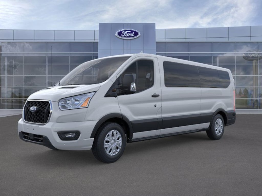 New 2024 Ford Transit Commercial Passenger Van XLT Wagon Low Roof Van